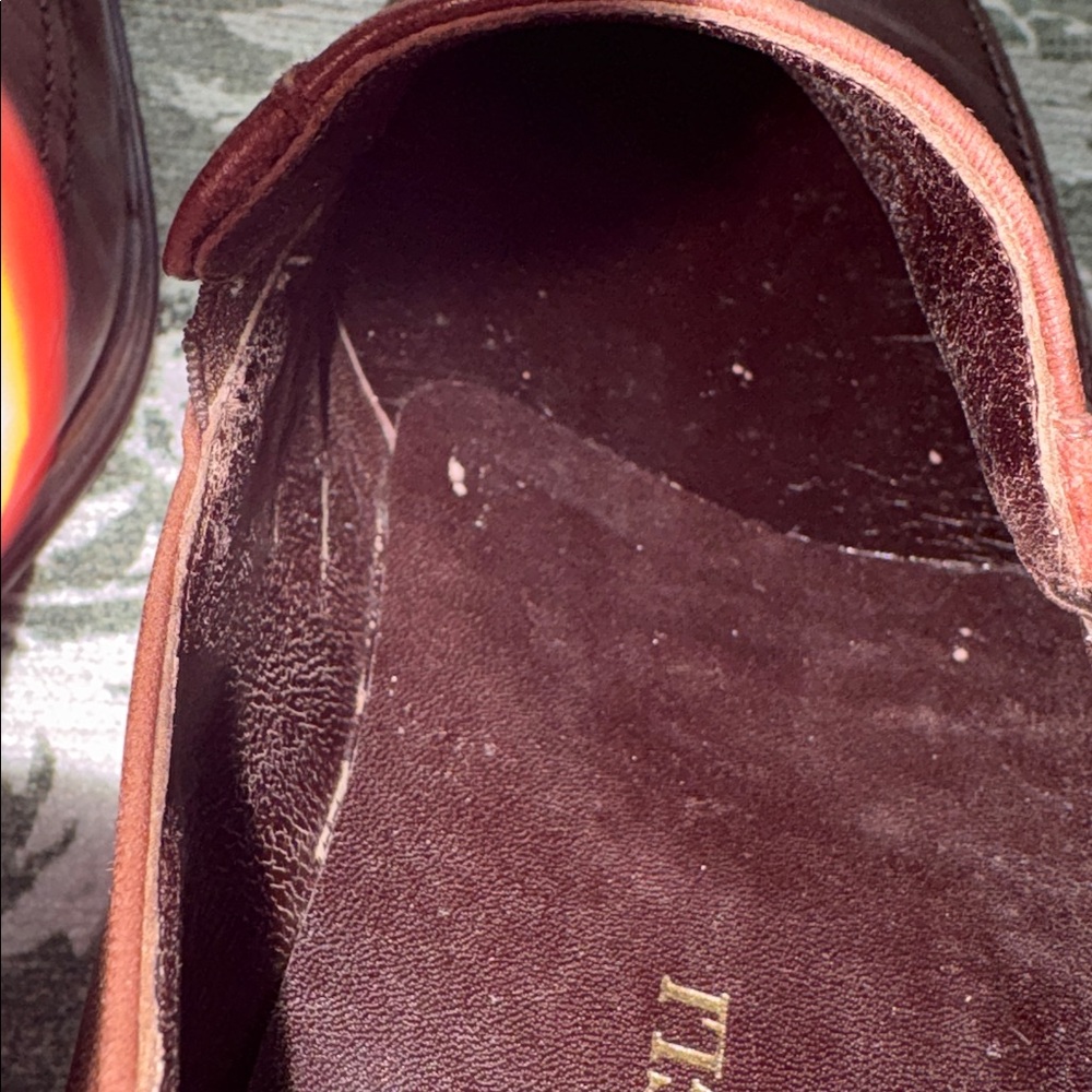 Men’s Bruno Magli slip on loafers size 12 brown Excellent condition - Picture 11 of 12